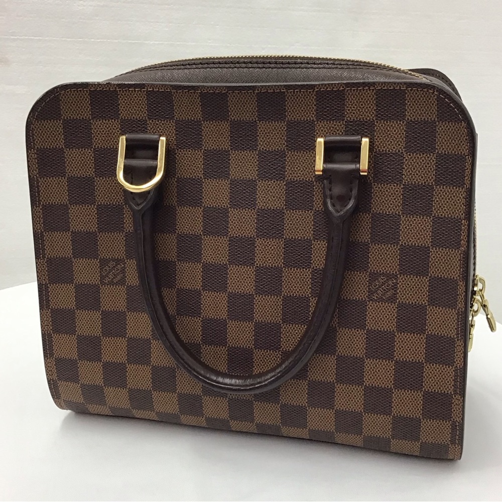 Luxury Brown Checkered Men's Bag